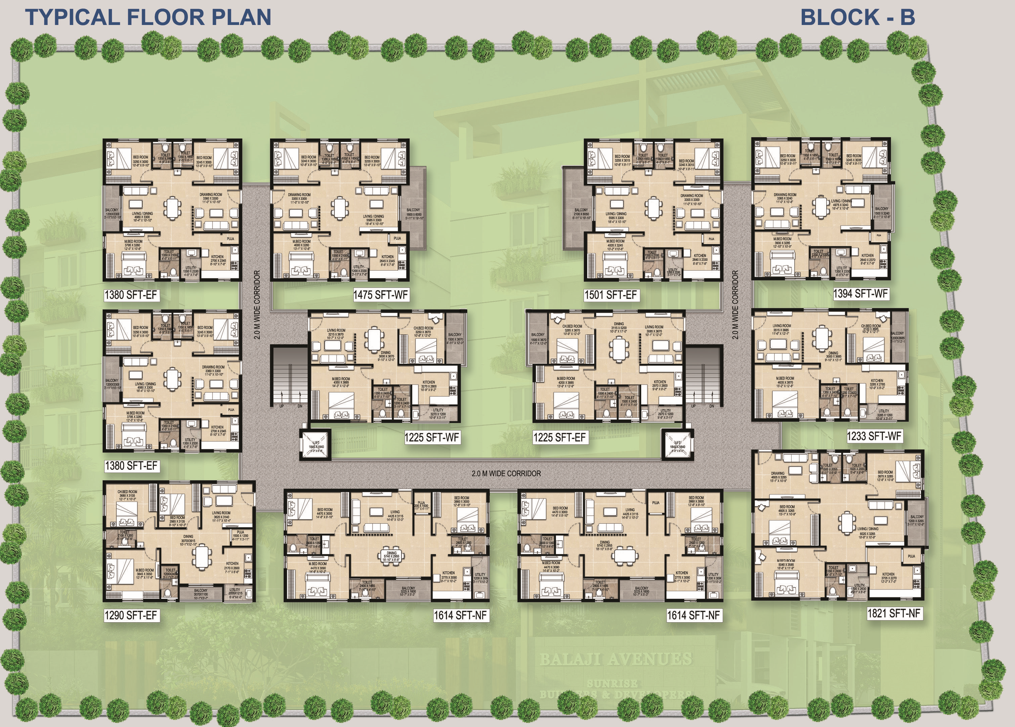 block b floor plan